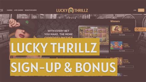 lucky thrillz casino registration bonus code